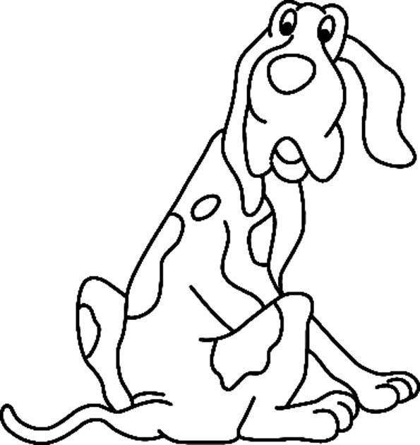 coloriage dogue allemand à colorier