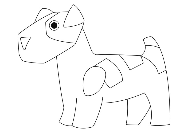 coloriage chien tacheté à colorier