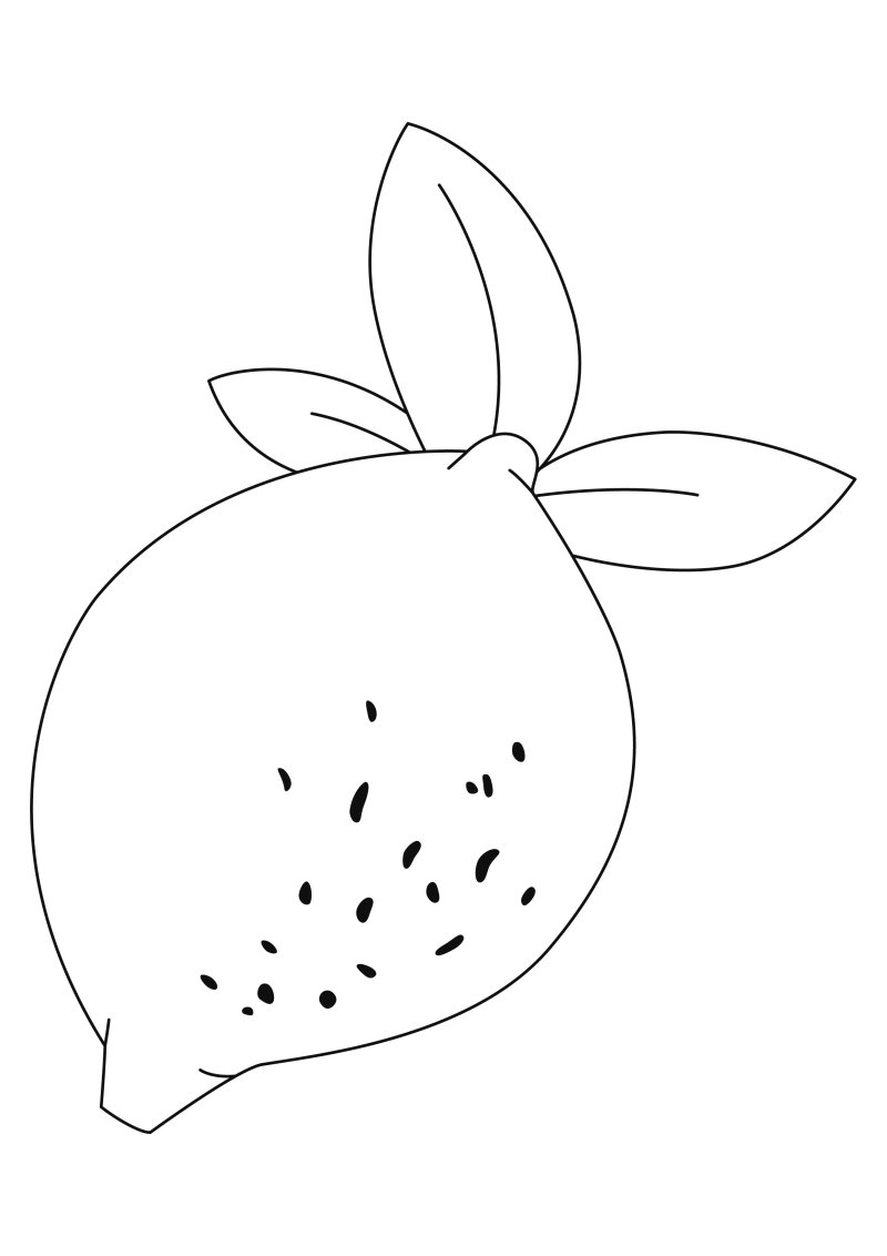 Citron 01 - motif à imprimer