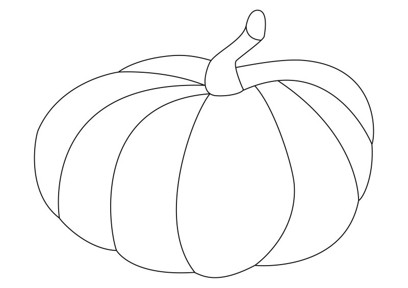 Citrouille 02 - motif à imprimer