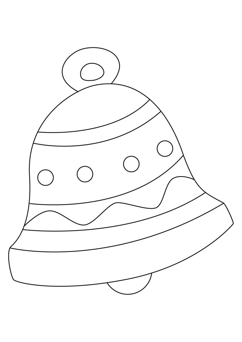 Dessin de cloche à colorier