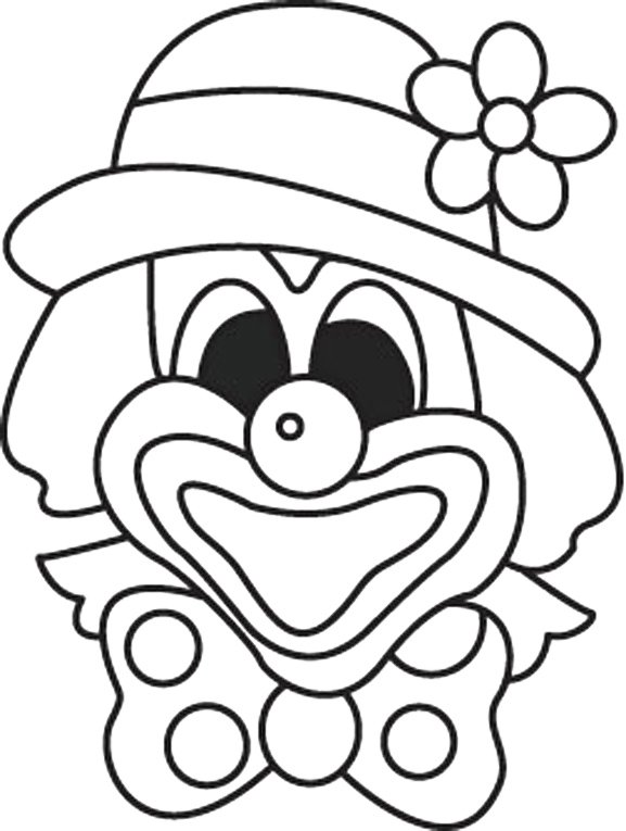 Clown 01 - motif à imprimer
