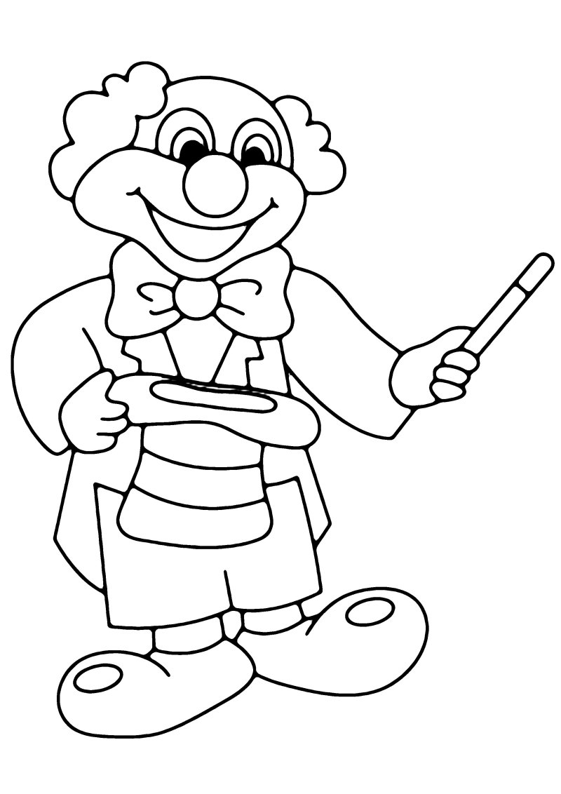 Clown 03 - motif à imprimer