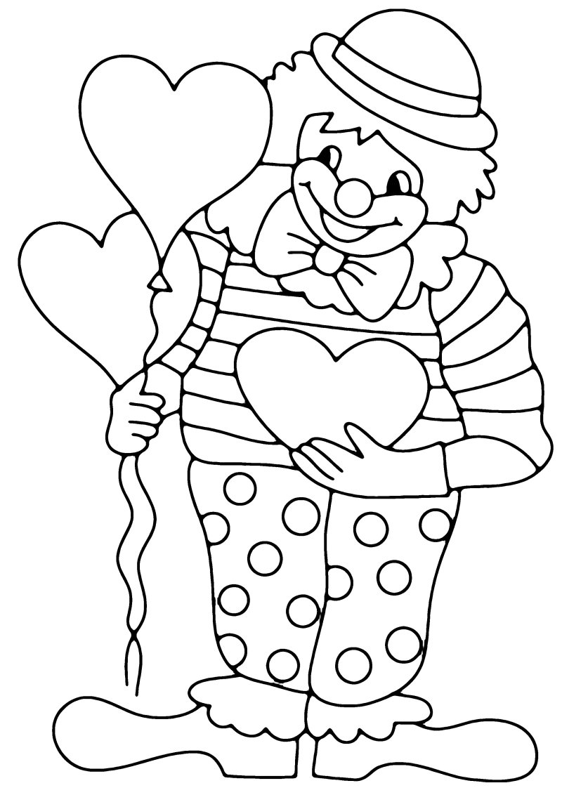 Clown 04 - motif à imprimer