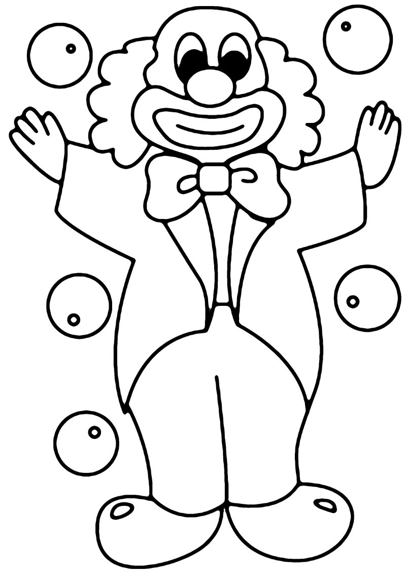 Clown 06 - motif à imprimer