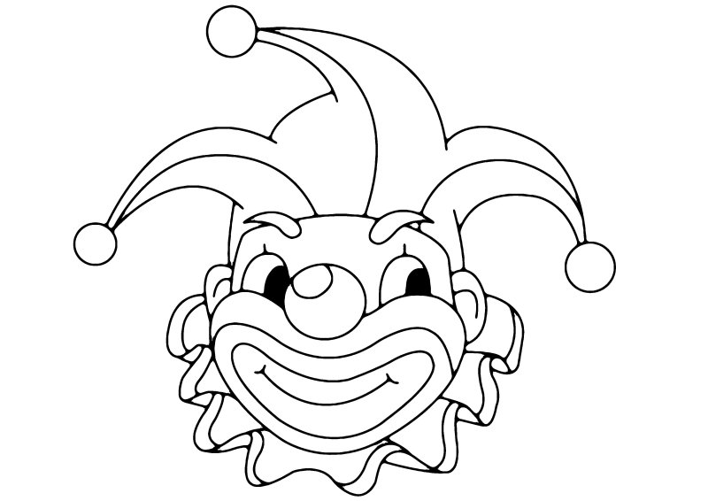 Clown 07 - motif à imprimer