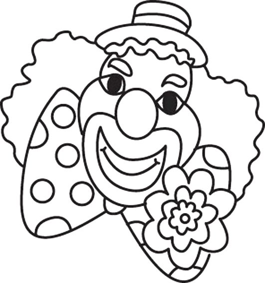 Clown 08 - motif à imprimer