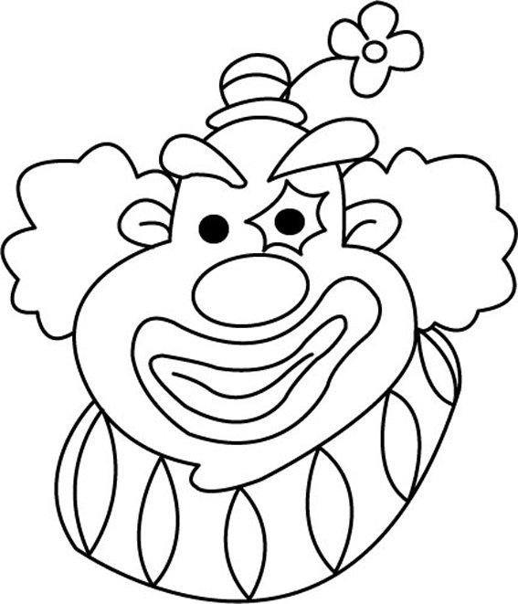Clown 09 - motif à imprimer
