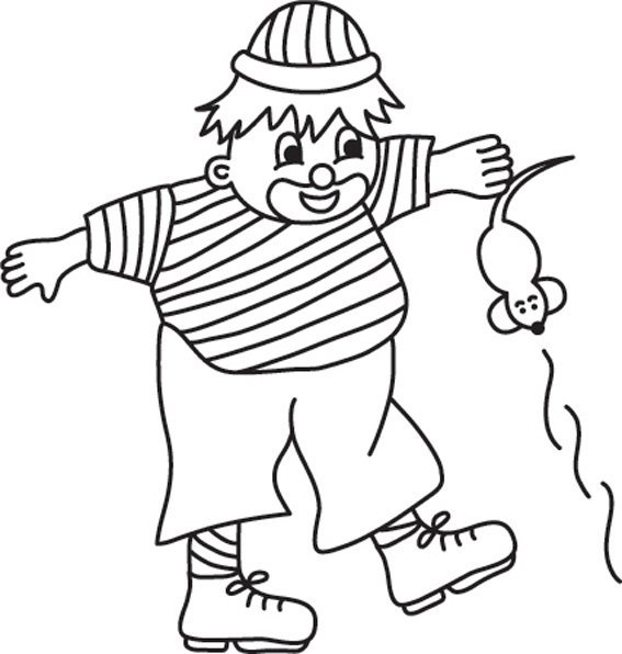 Clown 10 - motif à imprimer
