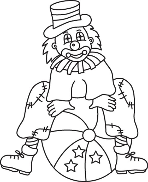 Clown 12 - motif à imprimer