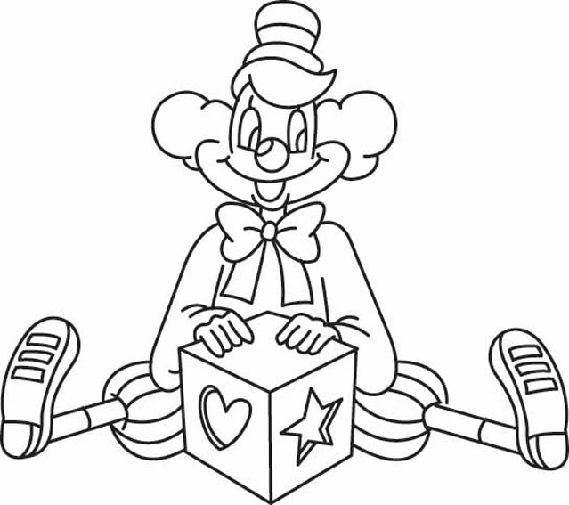 Clown 13 - motif à imprimer