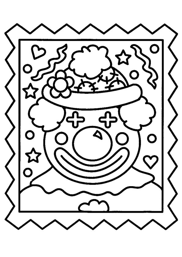 Clown 17 - motif à imprimer