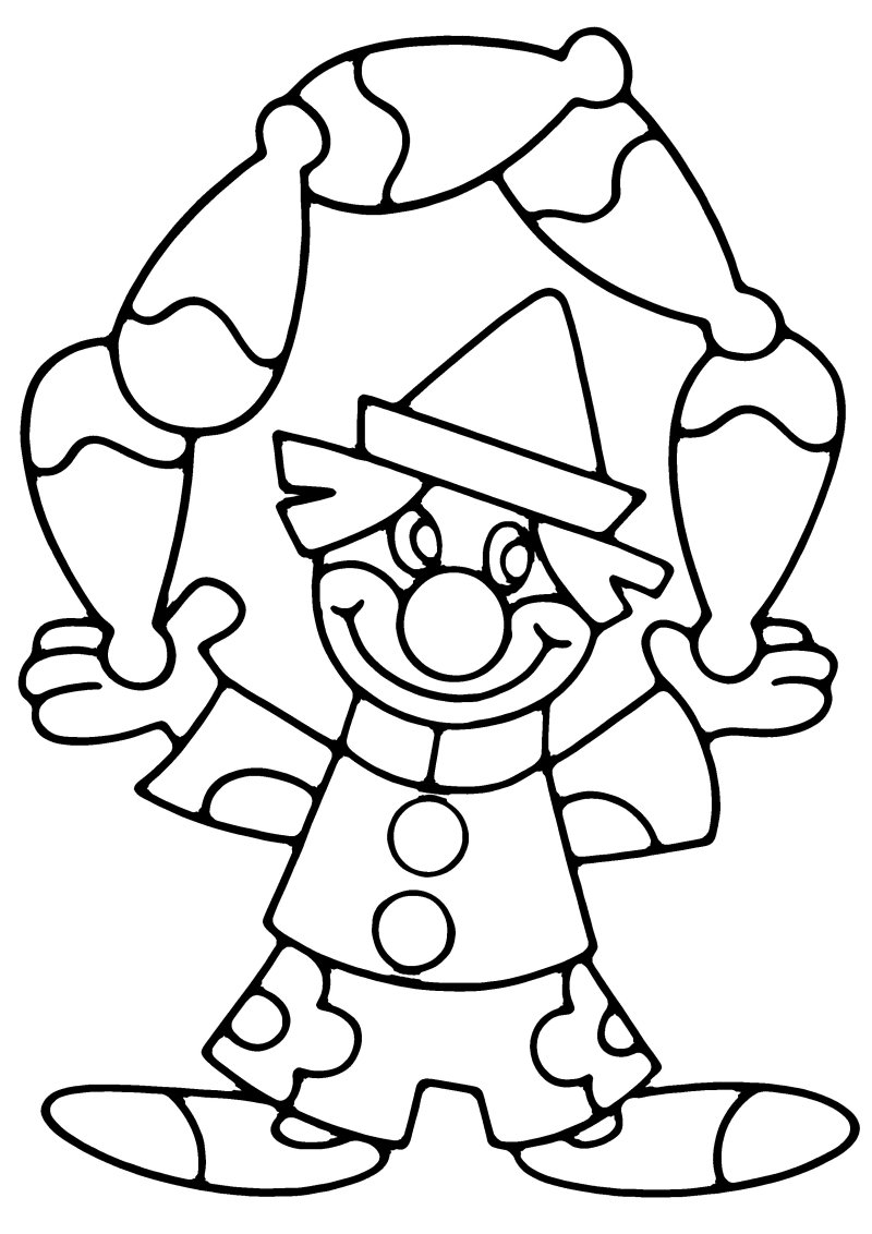Clown 19 - motif à imprimer