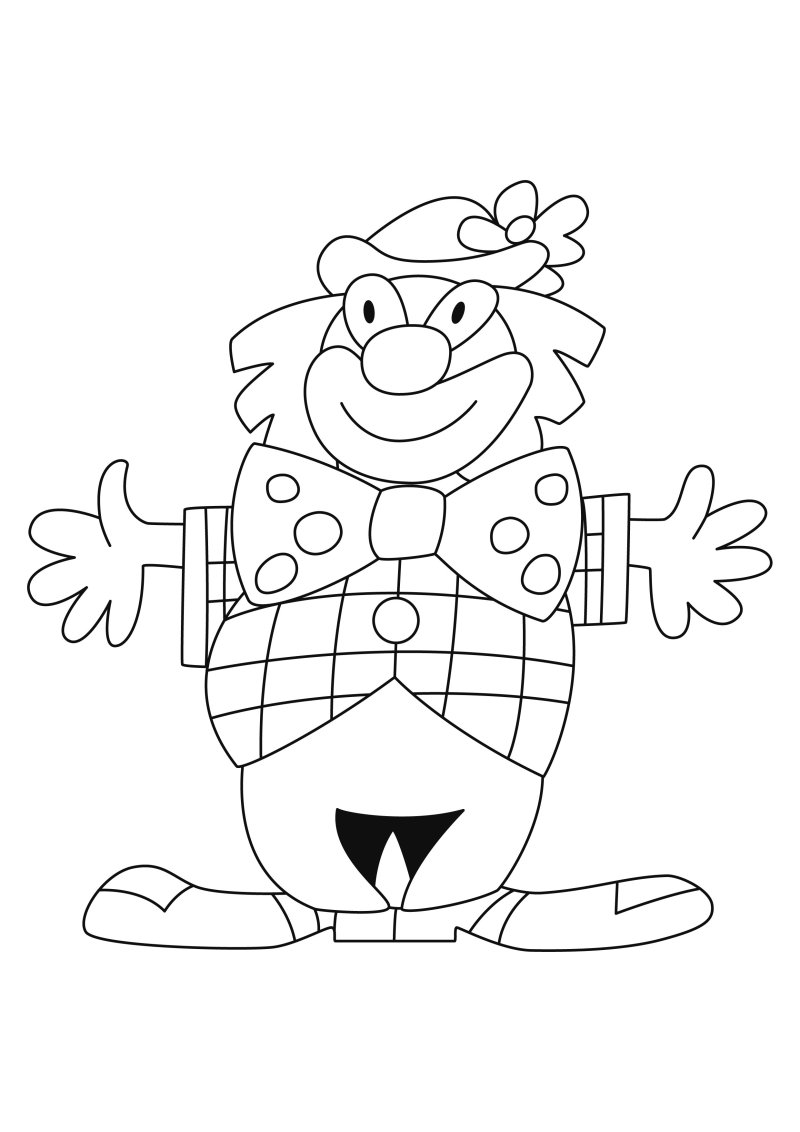 Clown 21 - motif à imprimer