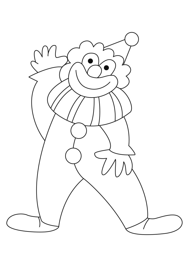 Clown 23 - motif à imprimer