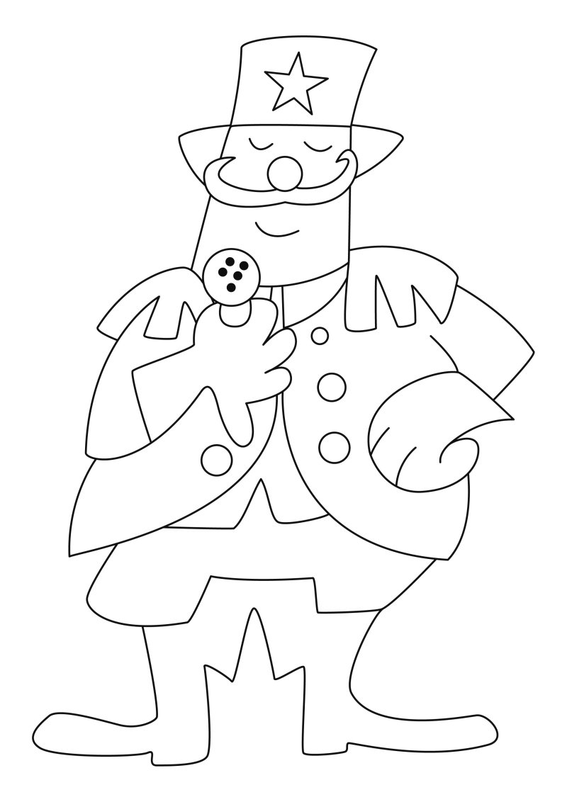 Clown 25 - motif à imprimer