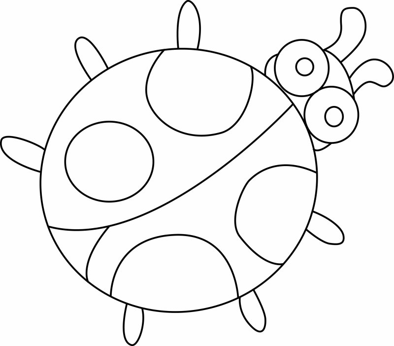 Coccinelle 01 - motif à imprimer