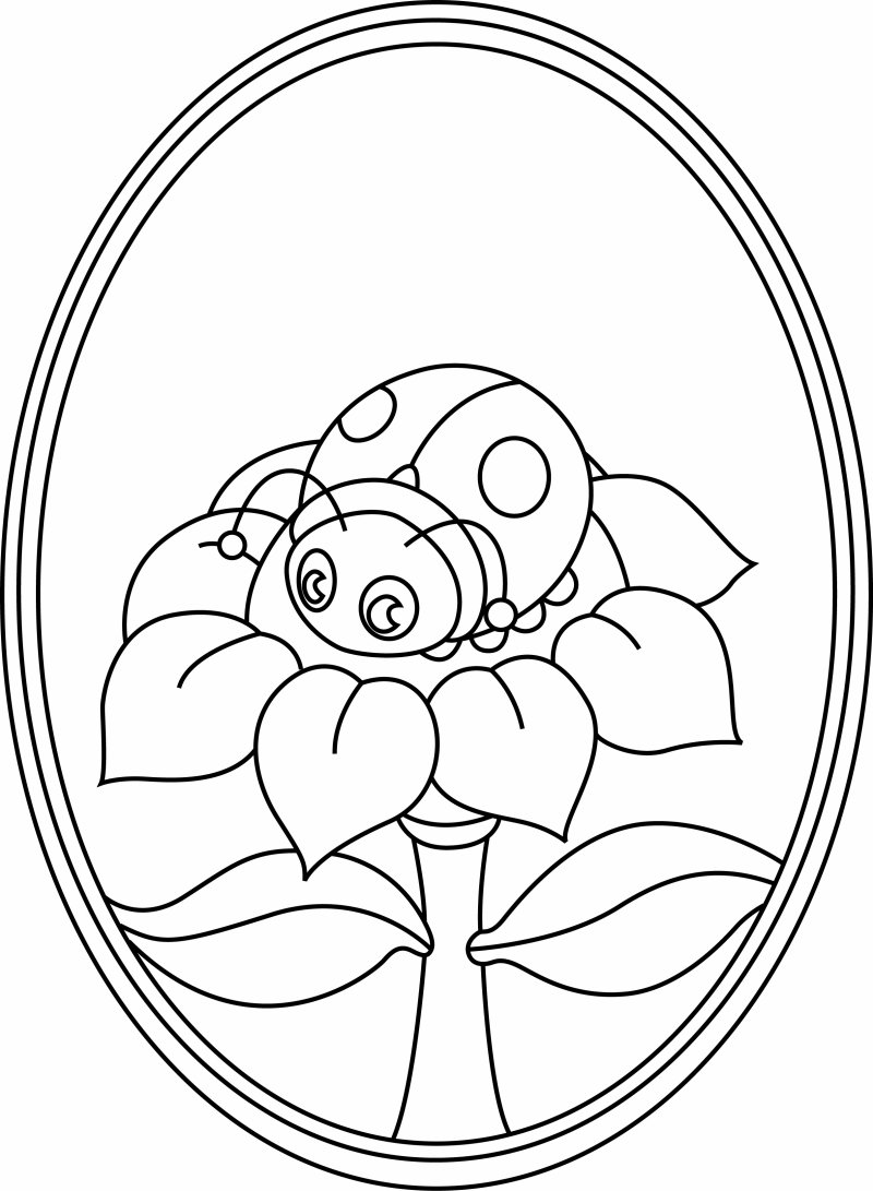 Coccinelle 09 - motif à imprimer
