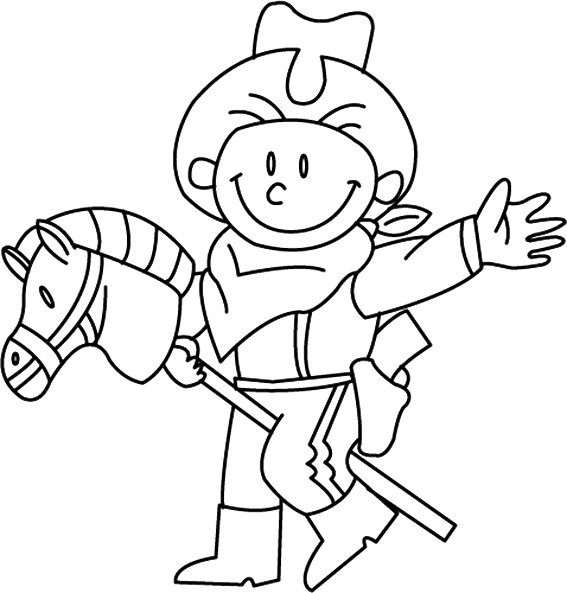 Cowboy 03 - motif à imprimer