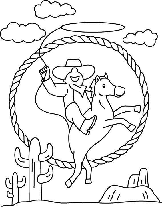 Cowboy 04 - motif à imprimer
