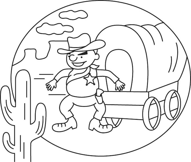 Cowboy 07 - motif à imprimer