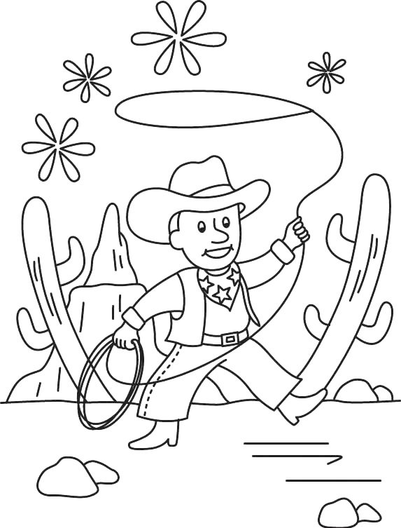 Cowboy 08 - motif à imprimer