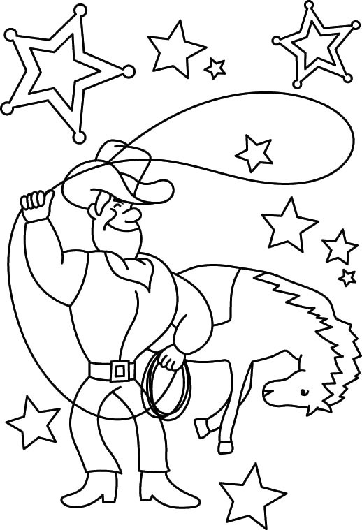 Cowboy 12 - motif à imprimer