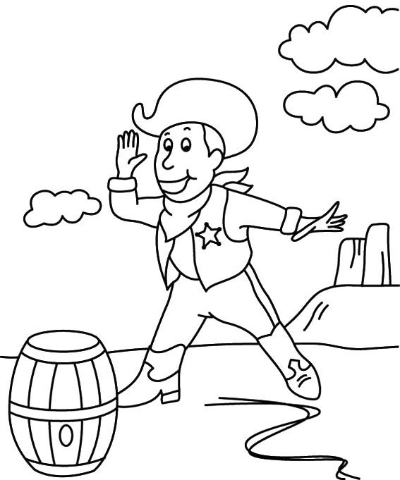 Cowboy 13 - motif à imprimer