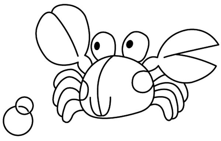 Crabe 02 - motif à imprimer