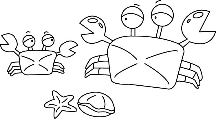 Crabe 03 - motif à imprimer