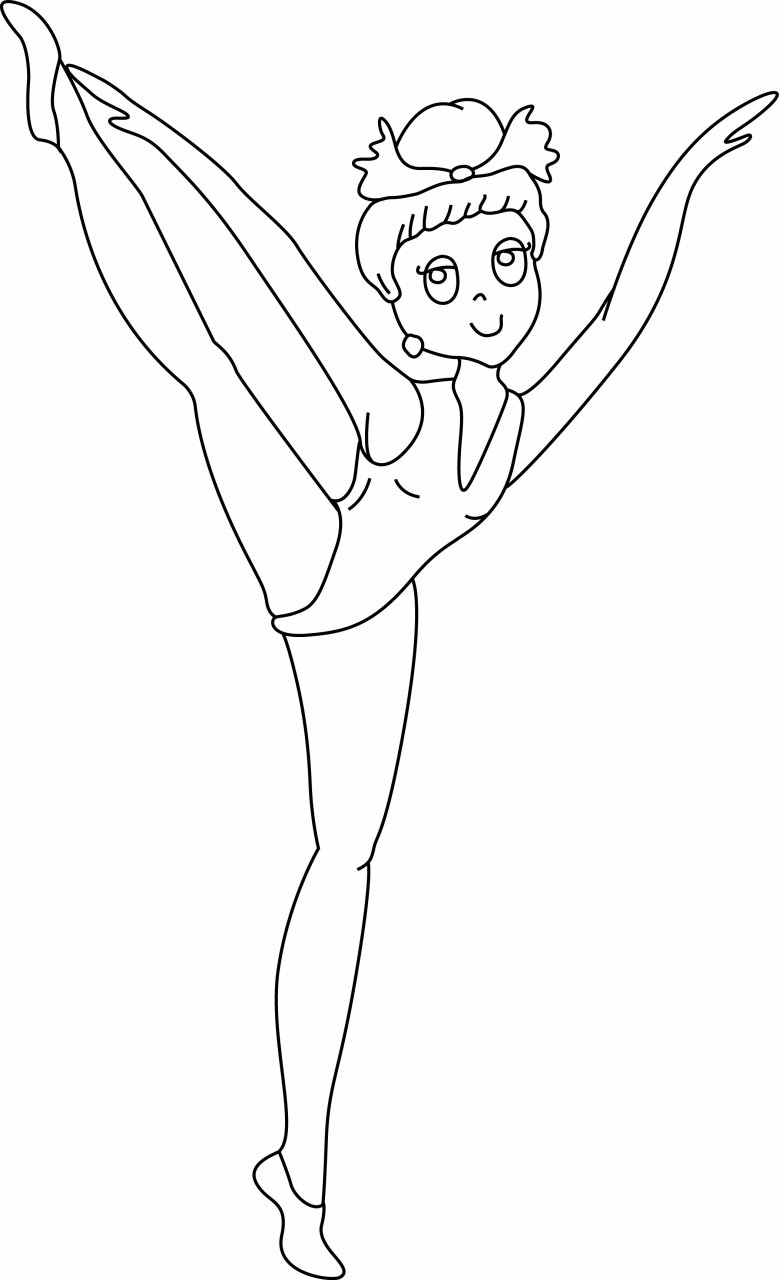 Danseuse 01 - motif à imprimer