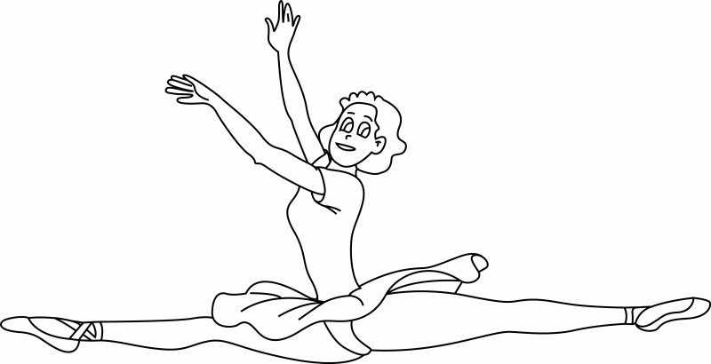 Danseuse 03 - motif à imprimer