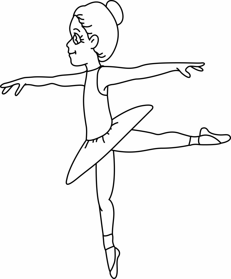 Danseuse 04 - motif à imprimer