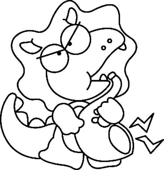 Dinosaure 05 - motif à imprimer