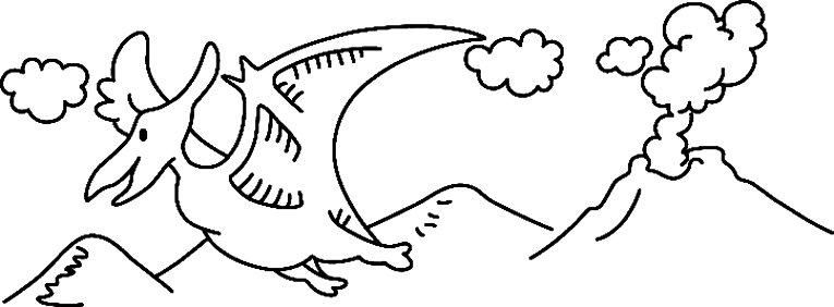 Dinosaure 10 - motif à imprimer