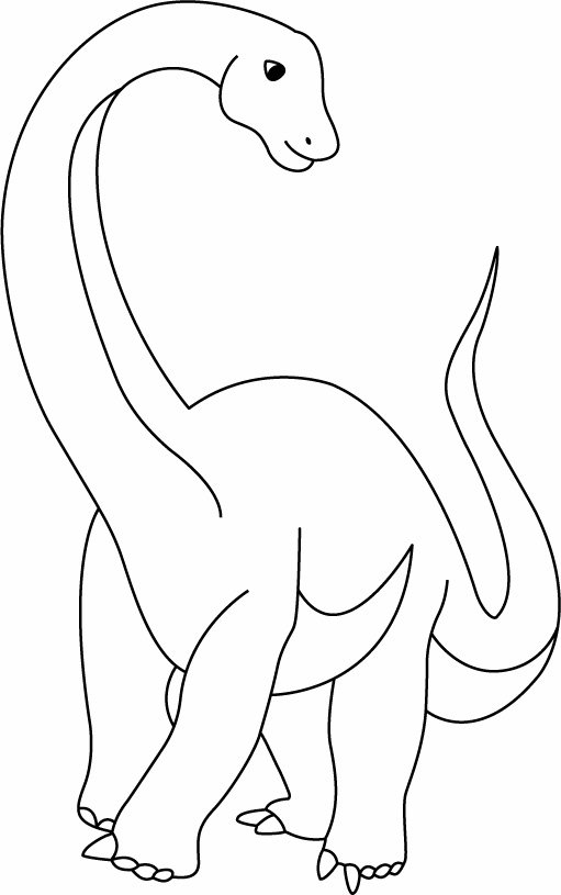 Diplodocus - motif à imprimer