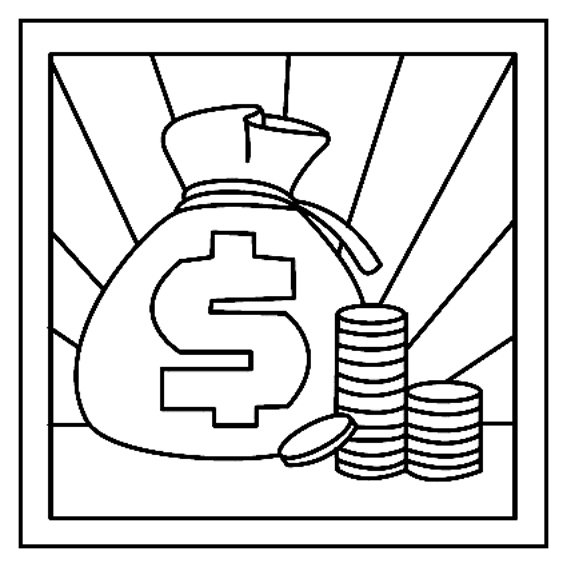 Dollars 01 - motif à imprimer