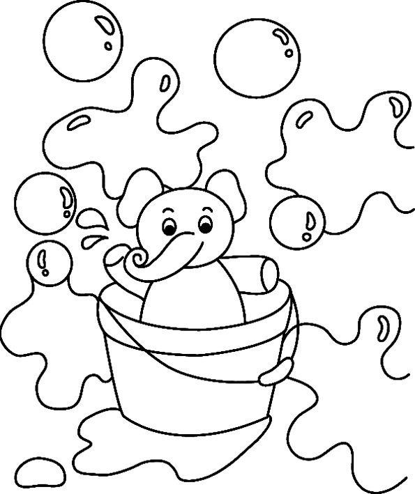 Eléphant 01 - motif à imprimer