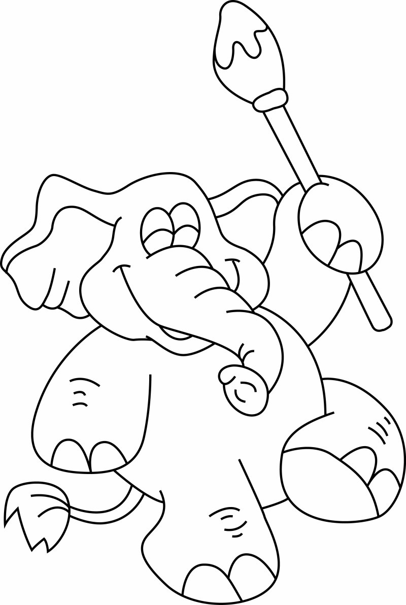 Eléphant 02 - motif à imprimer