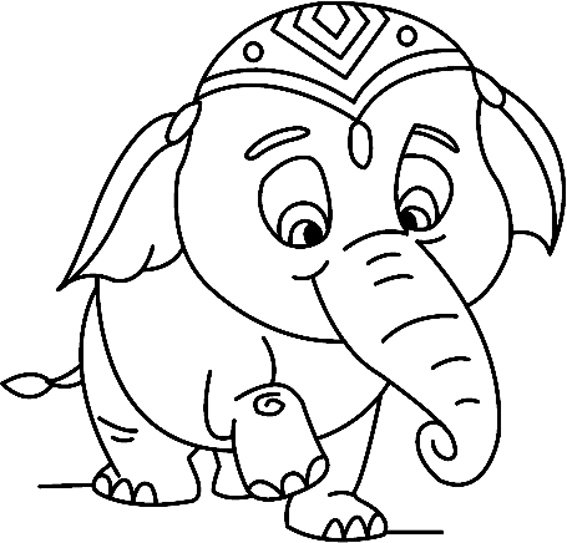 Eléphant 06 - motif à imprimer