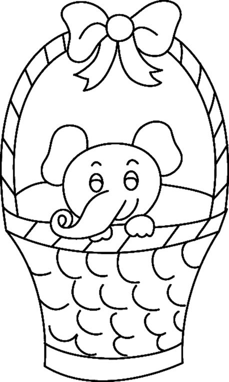 Eléphant 08 - motif à imprimer