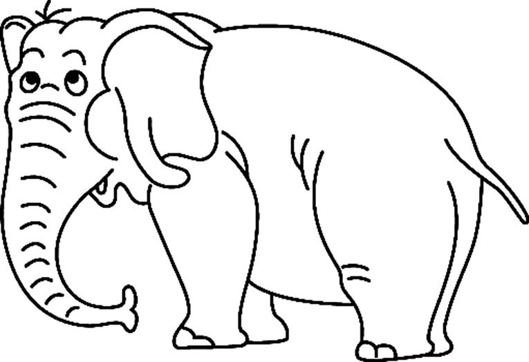 Eléphant 09 - motif à imprimer