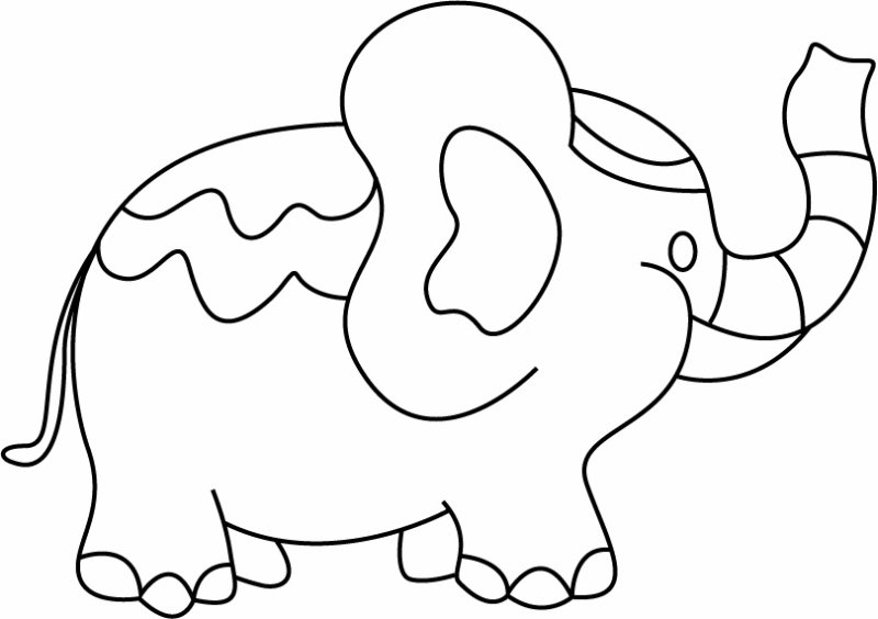 Eléphant 10 - motif à imprimer