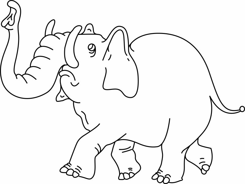 Eléphant 13 - motif à imprimer