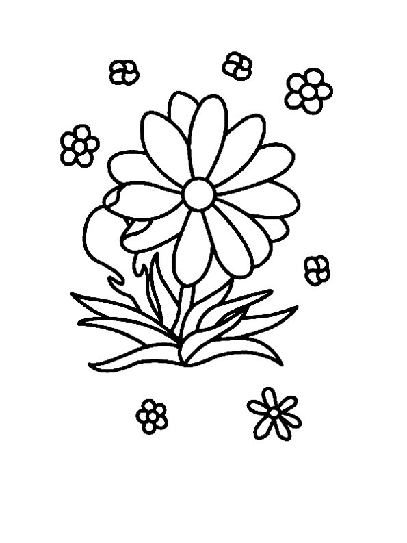 Fleur 010 - motif à imprimer