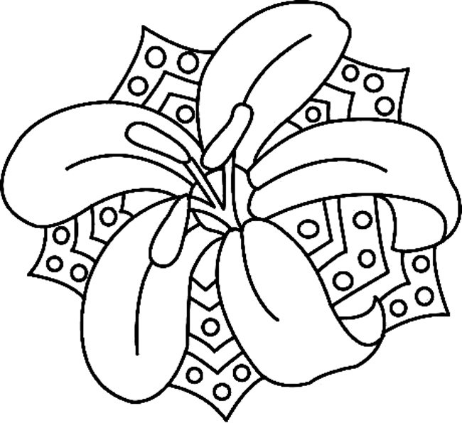 Fleur 015 - motif à imprimer