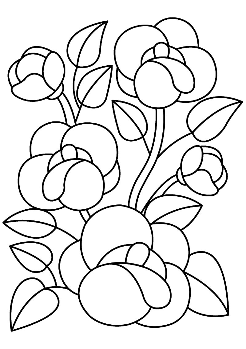 Fleurs 010 - motif à imprimer