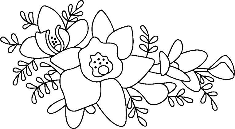 Fleurs 016 - motif à imprimer