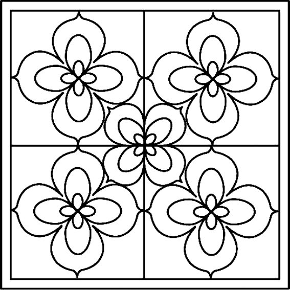 Fleurs 019 - motif à imprimer