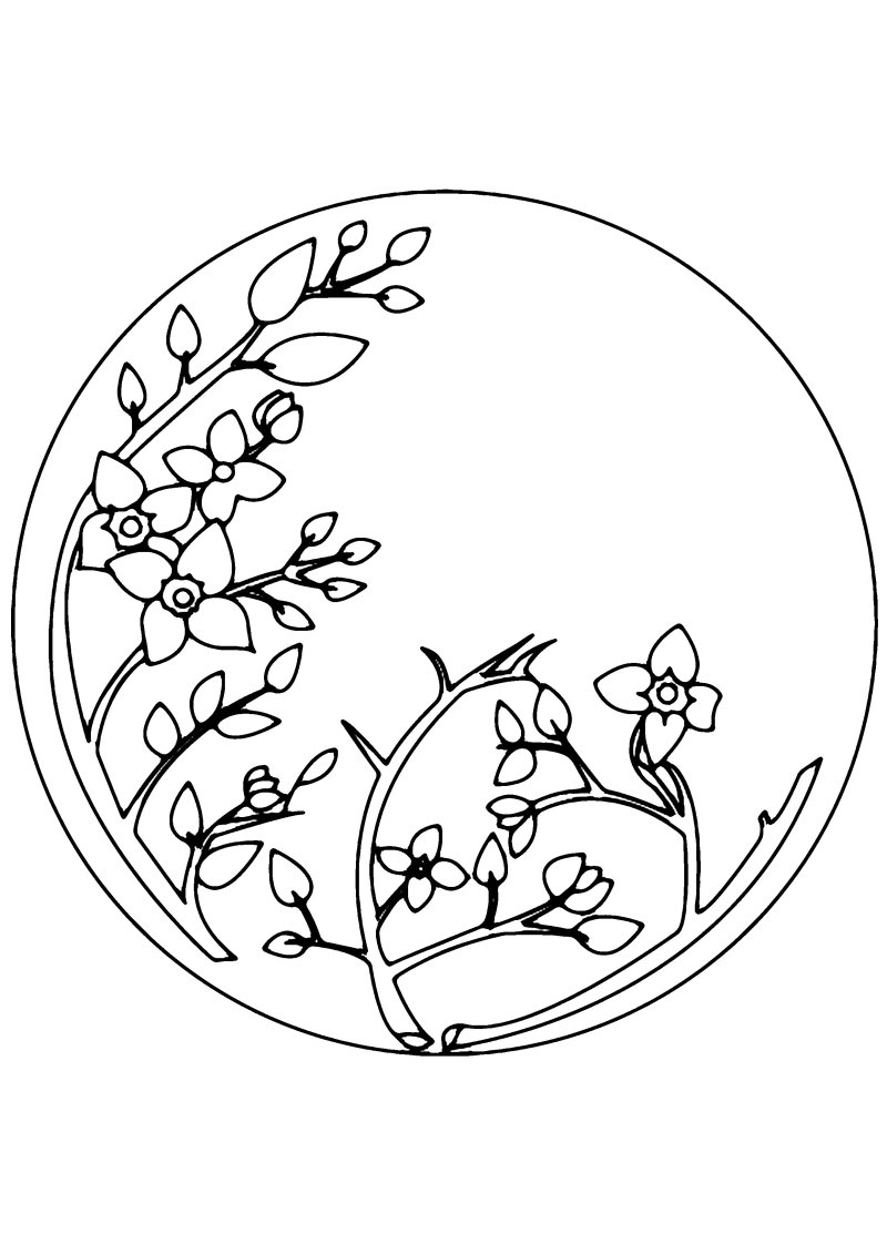 Fleurs 037 - motif à imprimer